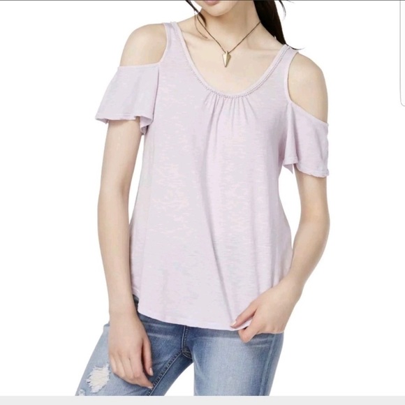 Lucky Brand Tops - Lucky Brand Cold Shoulder Tee size Large